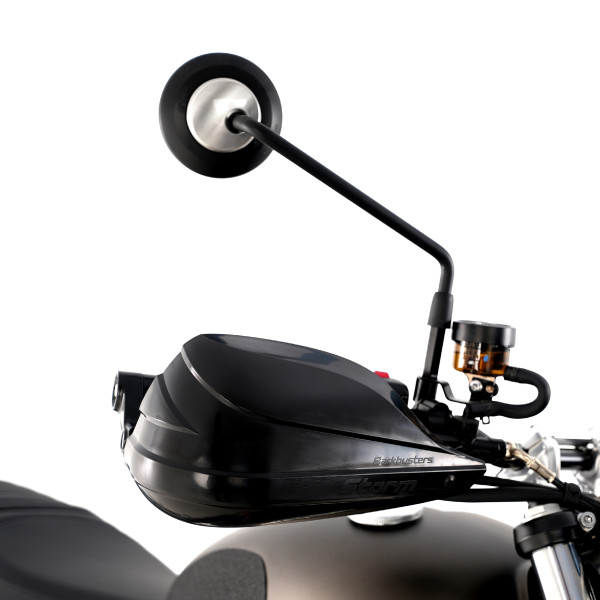 BarkBusters BARKBUSTERS STORM HANDGUARD- SINGLE POINT BAR END MOUNT BLACK